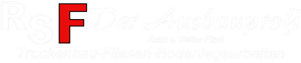 Logo RSF Montagen, weiße Version, transparent